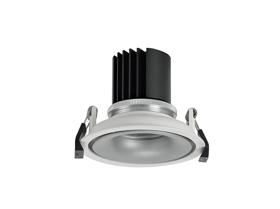 DM202040  Bolor 9 Tridonic Powered 9W 4000K 890lm 24° CRI>90 LED Engine White/Silver Fixed Recessed Spotlight, IP20